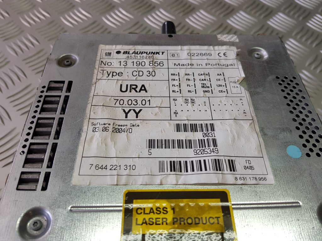 CD/DVD/Navigācijas bloks priekš OPEL ASTRA H STATION WAGON 2007 2 CD/DVD/Navigācijas bloks priekš OPEL ASTRA H STATION WAGON 2007