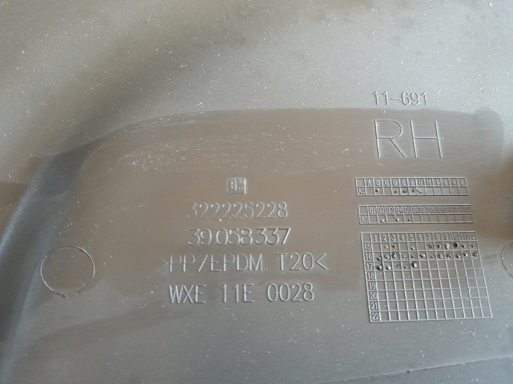 Vidējas salona statnes apdare priekš OPEL ASTRA SPORT 2017