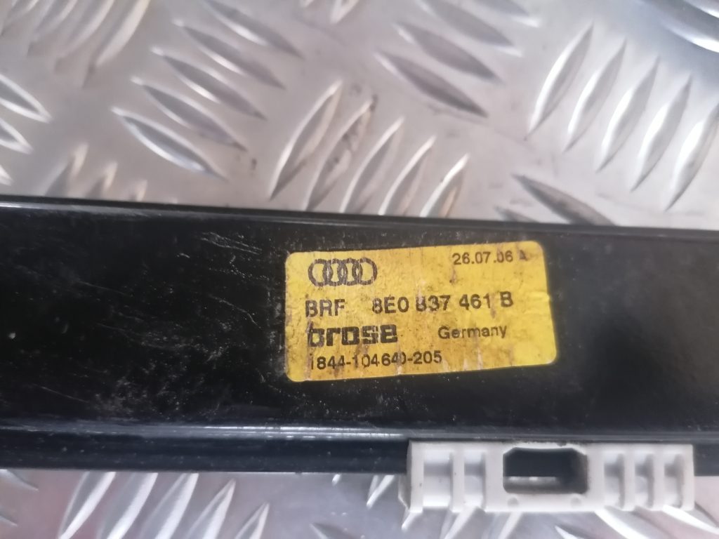 Stikla pacelšanas mehānisms priekšējais kreisais priekš AUDI A4 2007 2 Stikla pacelšanas mehānisms priekšējais kreisais priekš AUDI A4 2007