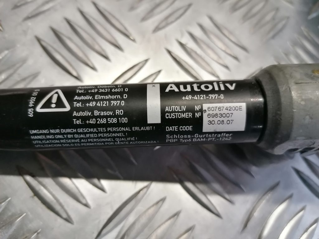 Aizmugurējā drošības jostas sprādze priekš BMW 330D E91 2008 TOURING