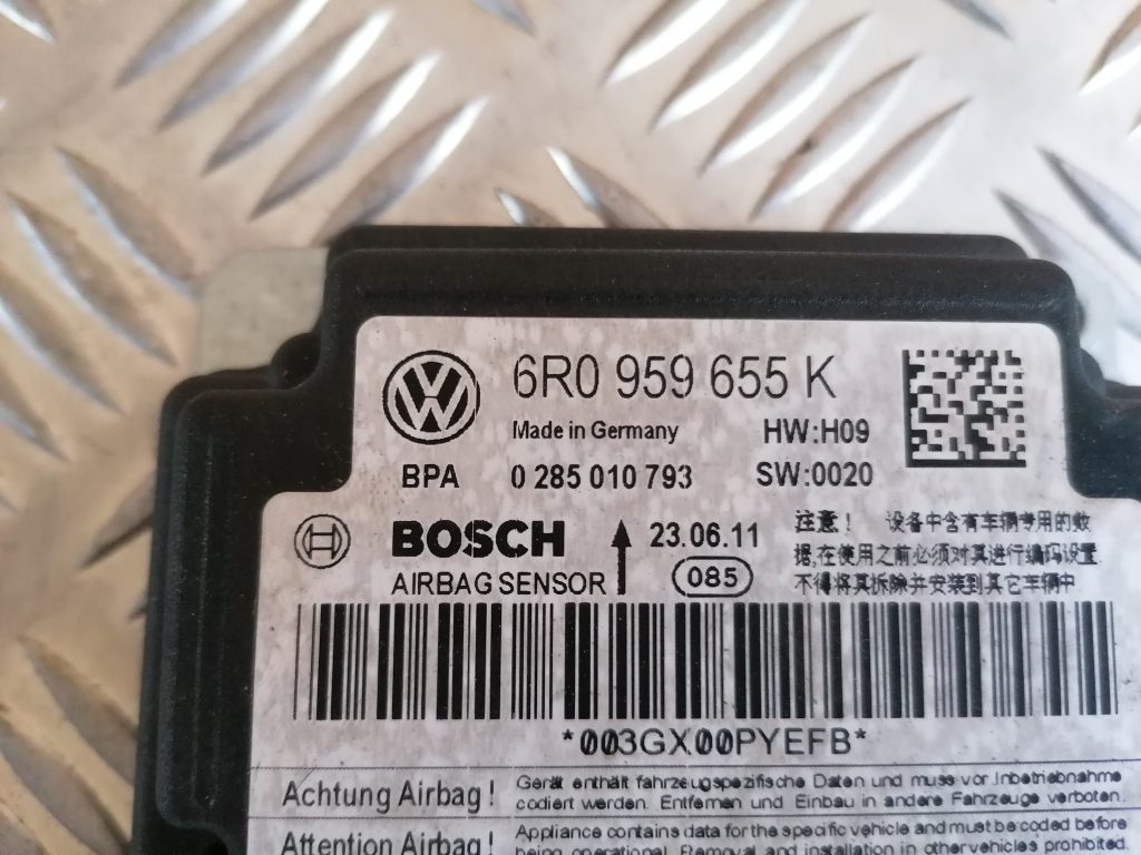 Drošības spilvena vadības bloks priekš VW POLO 2011 3 Drošības spilvena vadības bloks priekš VW POLO 2011