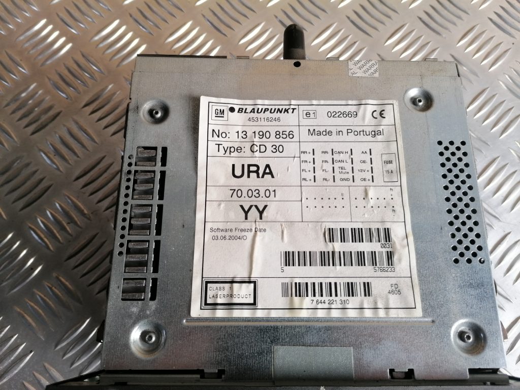 CD/DVD/Navigācijas bloks priekš OPEL ASTRA H 2006 5 CD/DVD/Navigācijas bloks priekš OPEL ASTRA H 2006