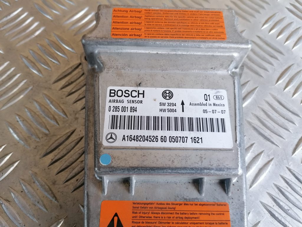 Drošības spilvena vadības bloks priekš MERCEDES BENZ ML320 2005 BLACK 4 Drošības spilvena vadības bloks priekš MERCEDES BENZ ML320 2005 BLACK