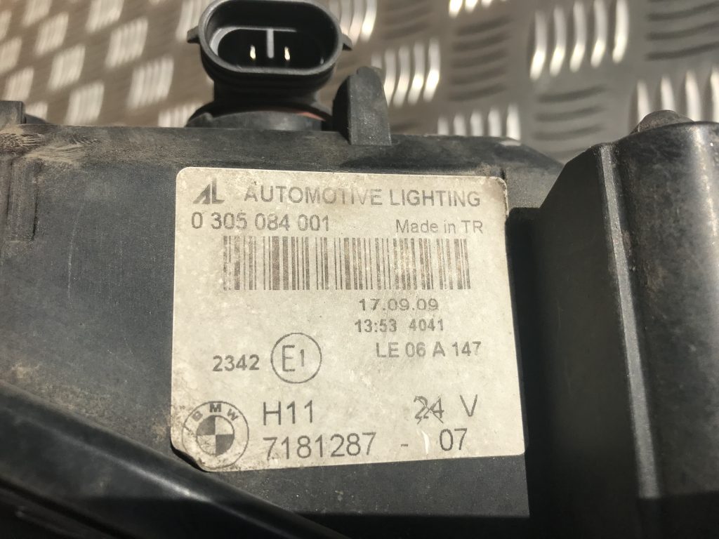 Miglas lukturis priekšā pa kreisi priekš BMW 1 E87 2009 WHITE 5 Miglas lukturis priekšā pa kreisi priekš BMW 1 E87 2009 WHITE