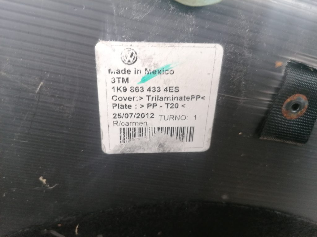 Bagāžnieka grīda priekš VW GOLF VARIANT 2012 3 Bagāžnieka grīda priekš VW GOLF VARIANT 2012