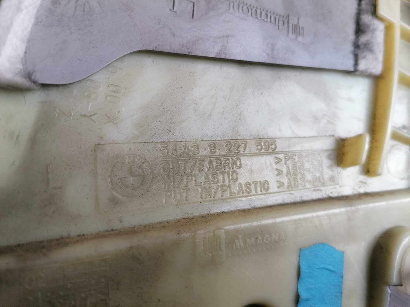 Vidējas salona statnes apdare priekš BMW 530D E39 2001 TOURING