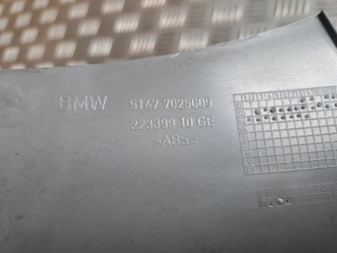 Sliekšņa aizmugurēja kreisa uzlika (salonā) priekš BMW 525 E60 2004 BLACK 3 Sliekšņa aizmugurēja kreisa uzlika (salonā) priekš BMW 525 E60 2004 BLACK