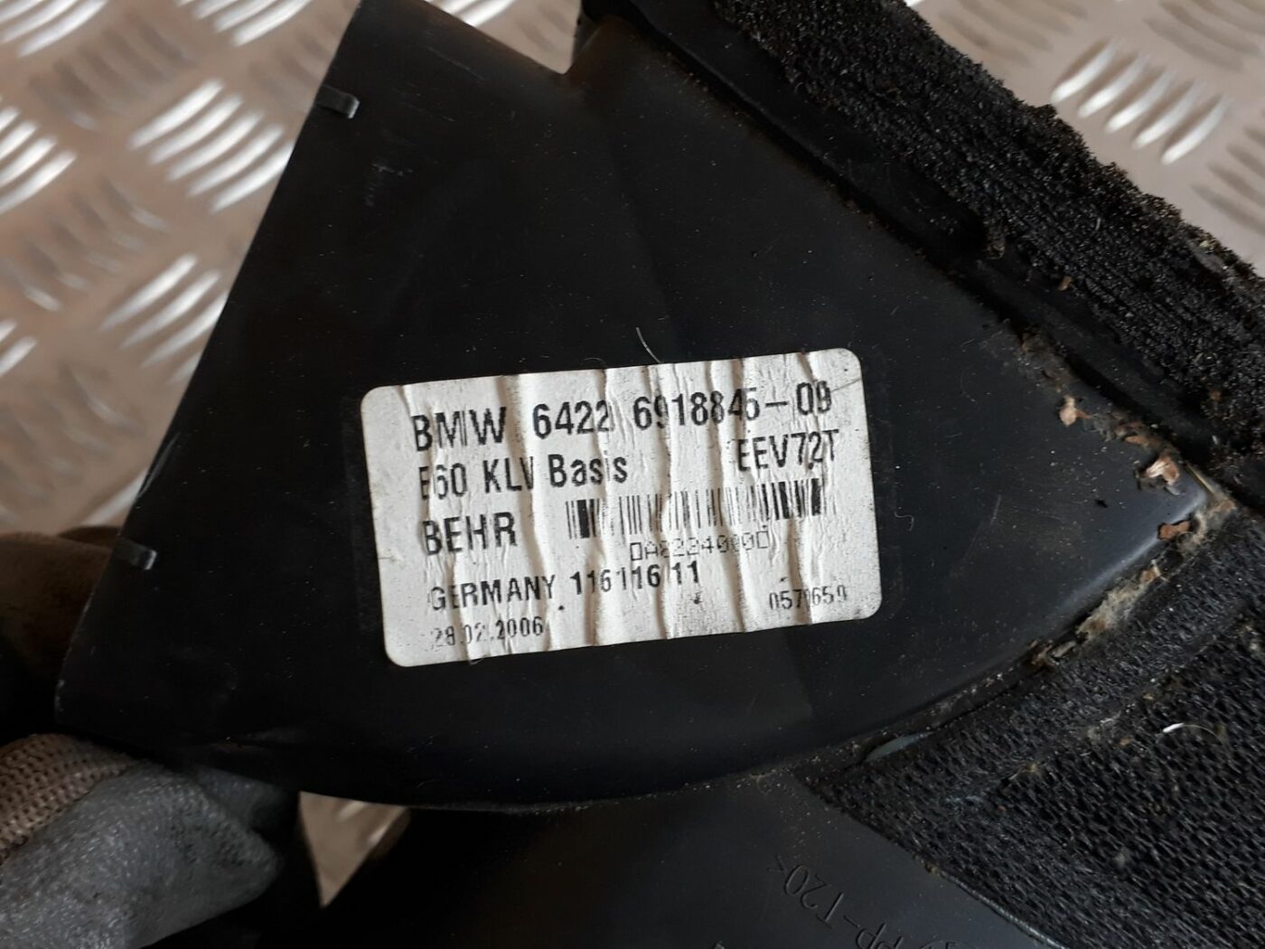 Salona gaisa vads priekš BMW 530D E61 2006 TOURING BLUE 3 Salona gaisa vads priekš BMW 530D E61 2006 TOURING BLUE