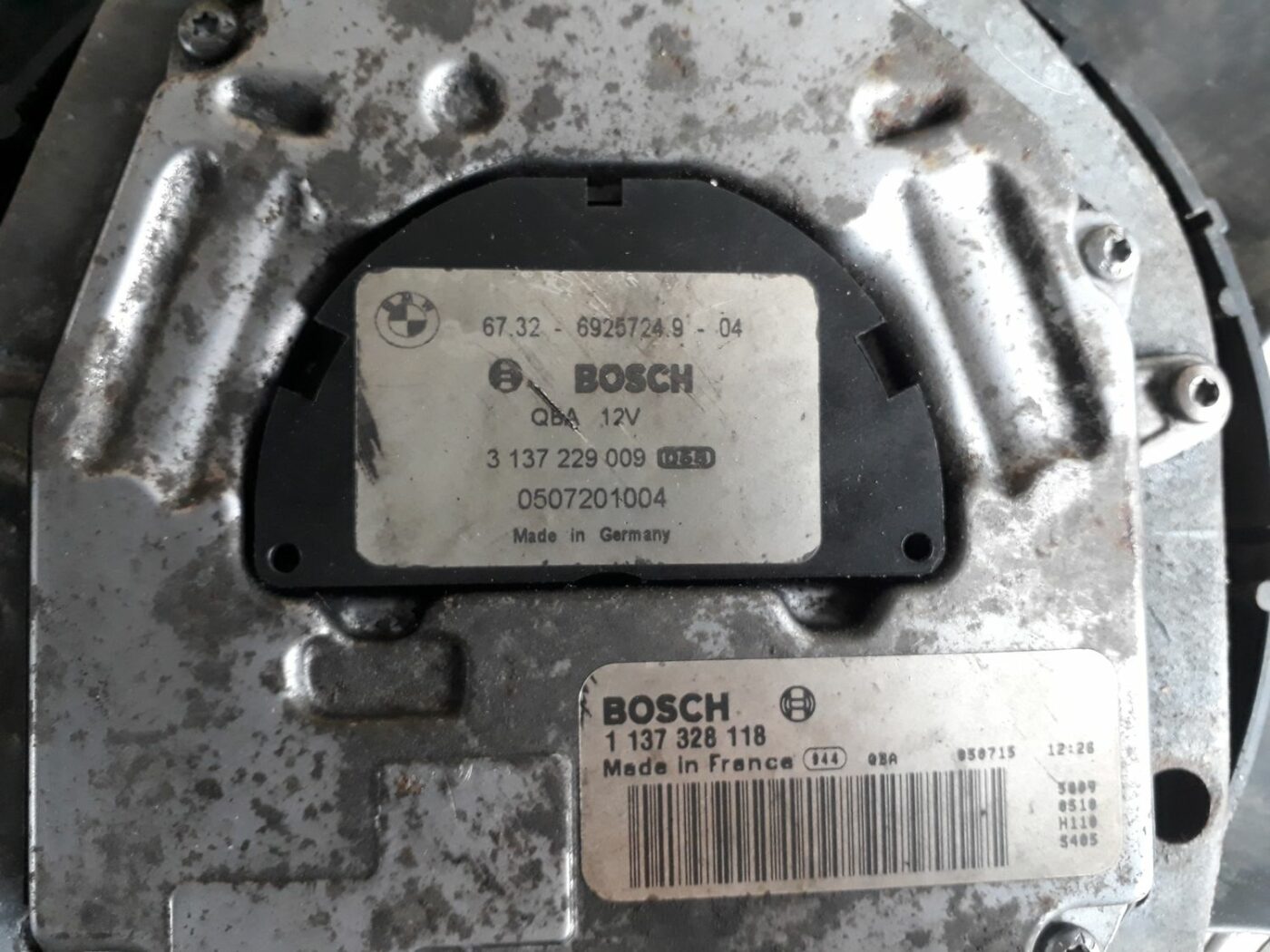 Dzesēšanas radiatora ventilators priekš BMW 530D E61 2006 TOURING BLUE 4 Dzesēšanas radiatora ventilators priekš BMW 530D E61 2006 TOURING BLUE