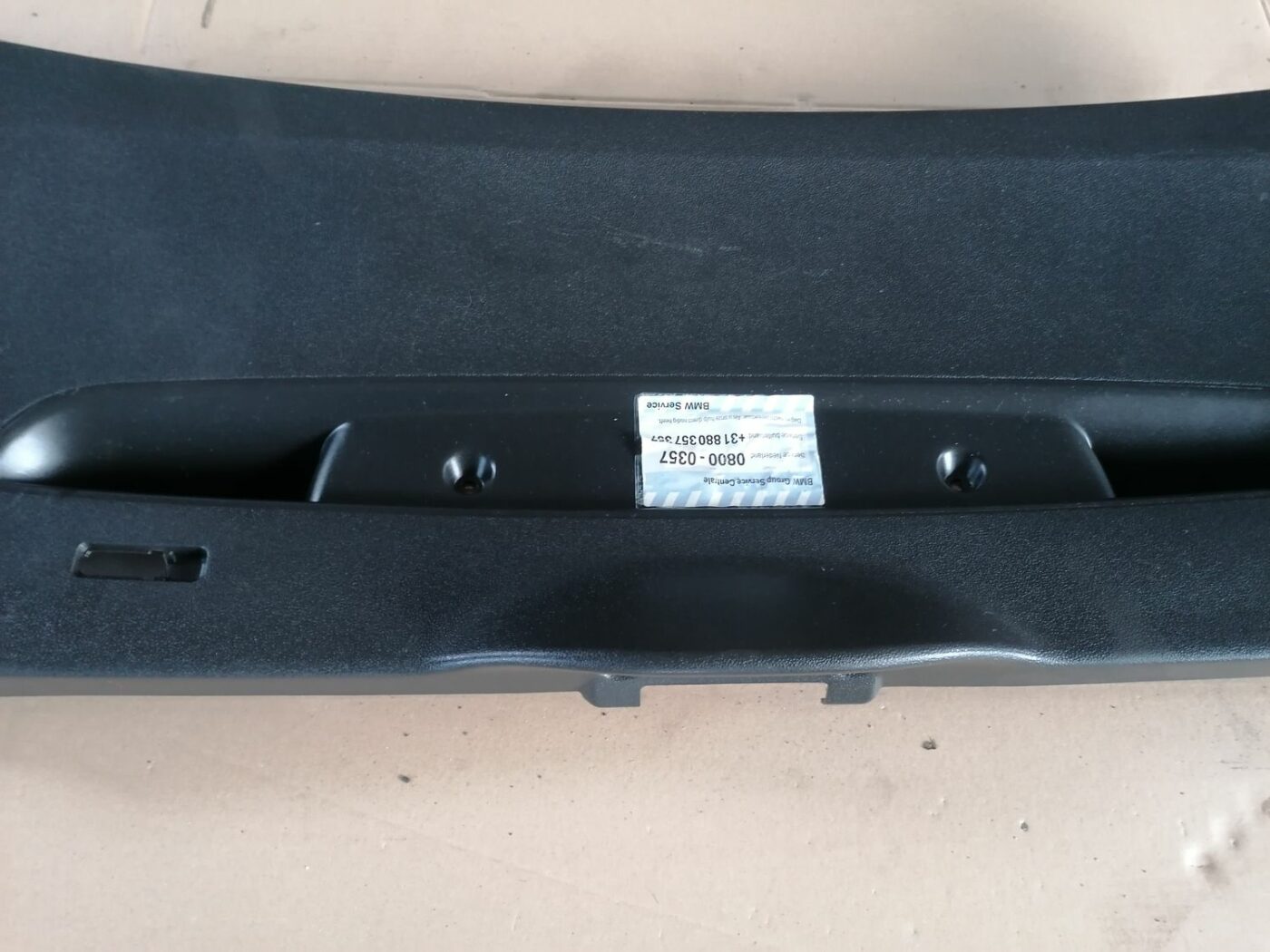 Bagāžnieka vāka liela apdare priekš BMW 1 E87 2007 GRAPHITE 5 Bagāžnieka vāka liela apdare priekš BMW 1 E87 2007 GRAPHITE