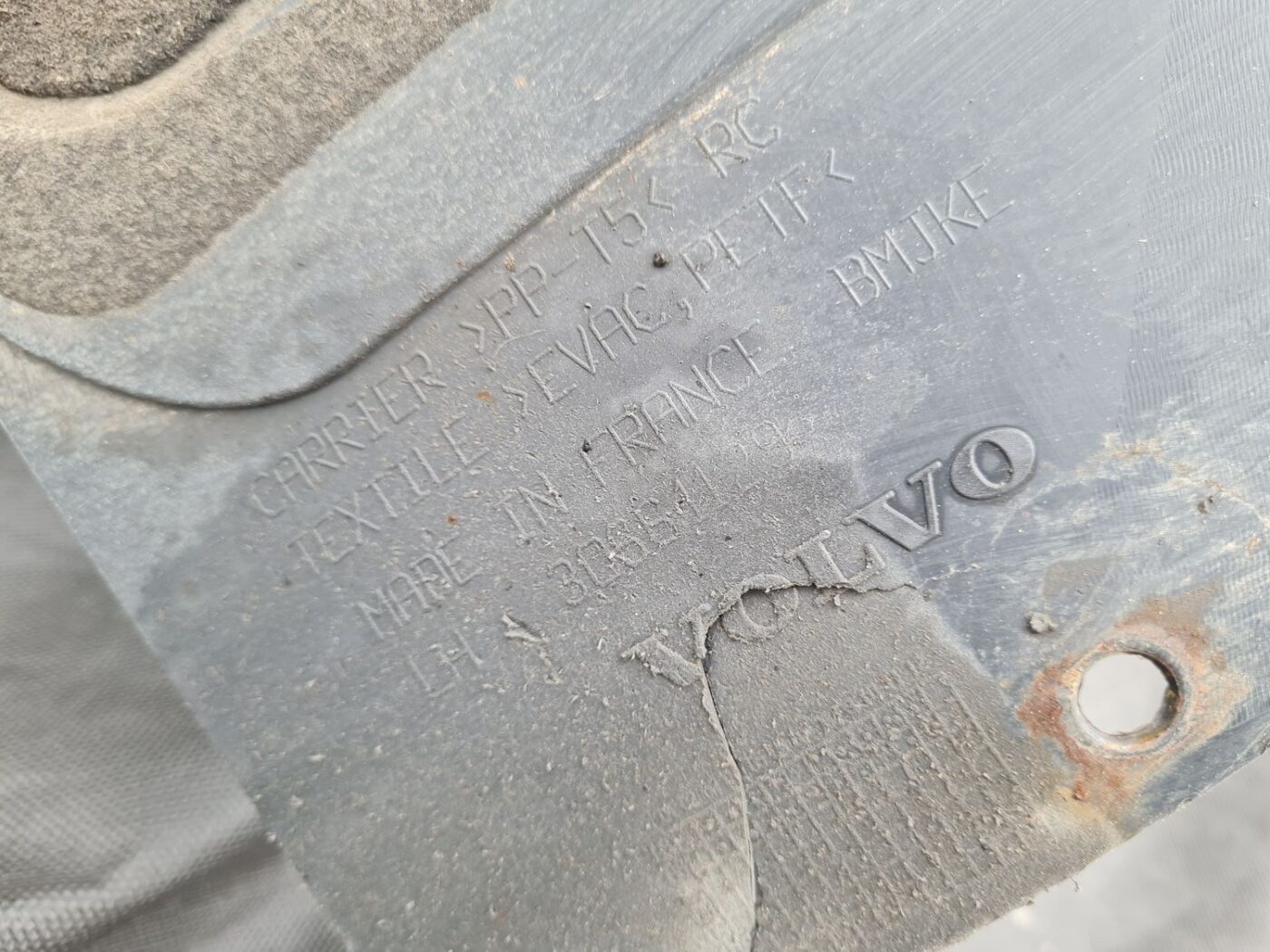 Aizmugurējais kreisais paspārns priekš VOLVO S80 2007 GREY