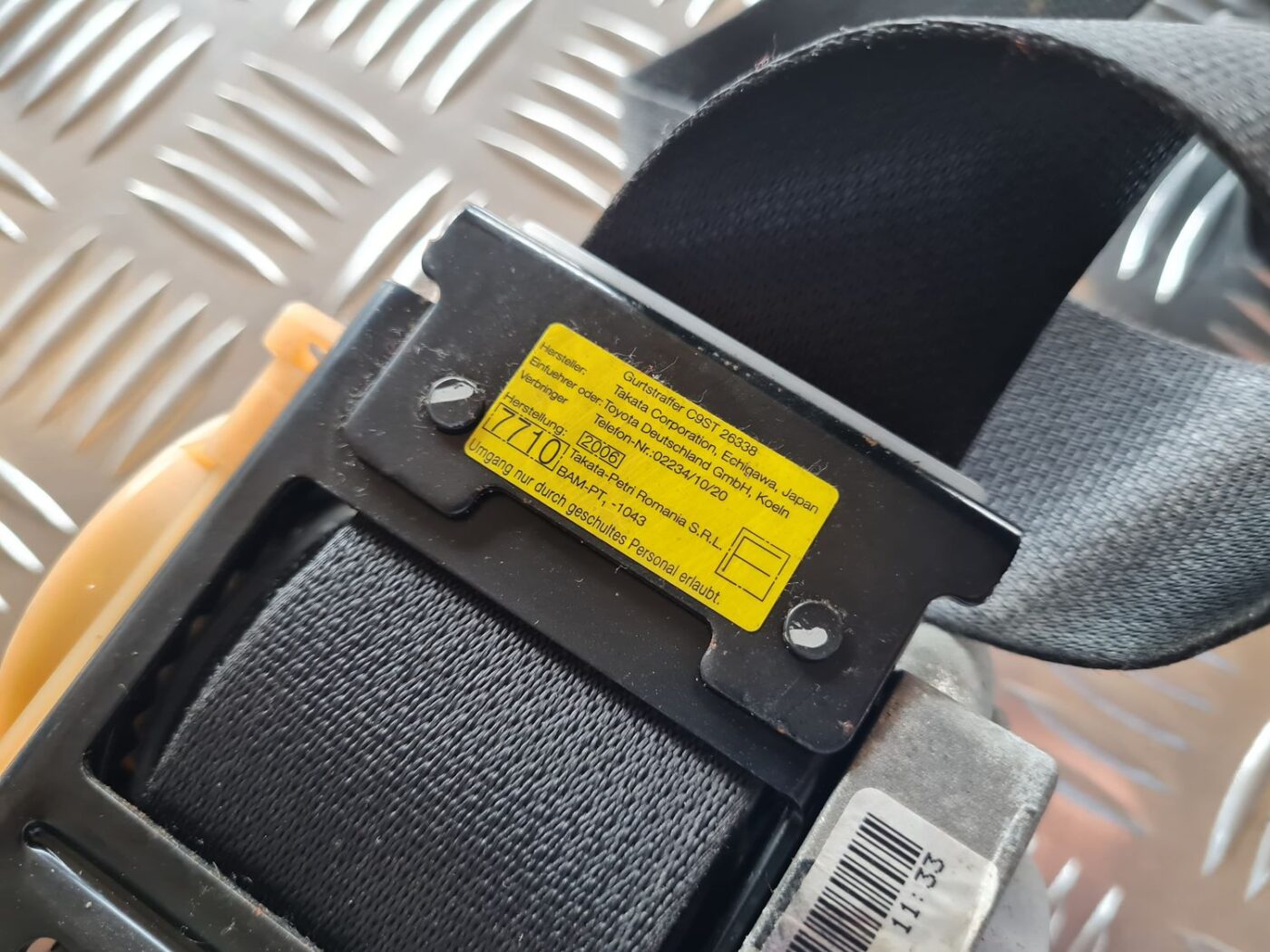 Priekšējā labā drošības josta priekš TOYOTA AVENSIS 2007 4 Priekšējā labā drošības josta priekš TOYOTA AVENSIS 2007