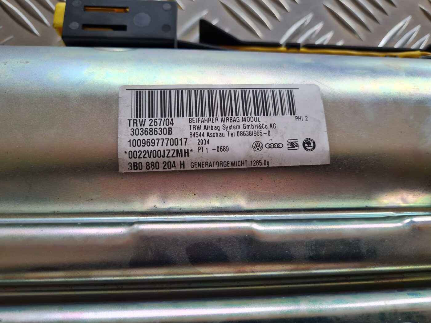 Mērinstrumentu paneļa drošības spilvens priekš VW PASSAT 2004 UNIVERSAL GREY 5 Mērinstrumentu paneļa drošības spilvens priekš VW PASSAT 2004 UNIVERSAL GREY