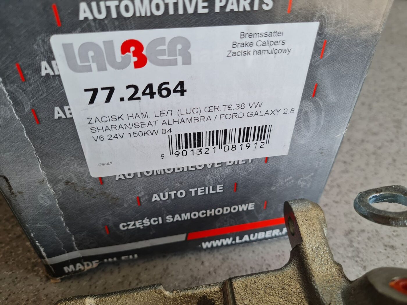 Aizmugurējais kreisais suports priekš