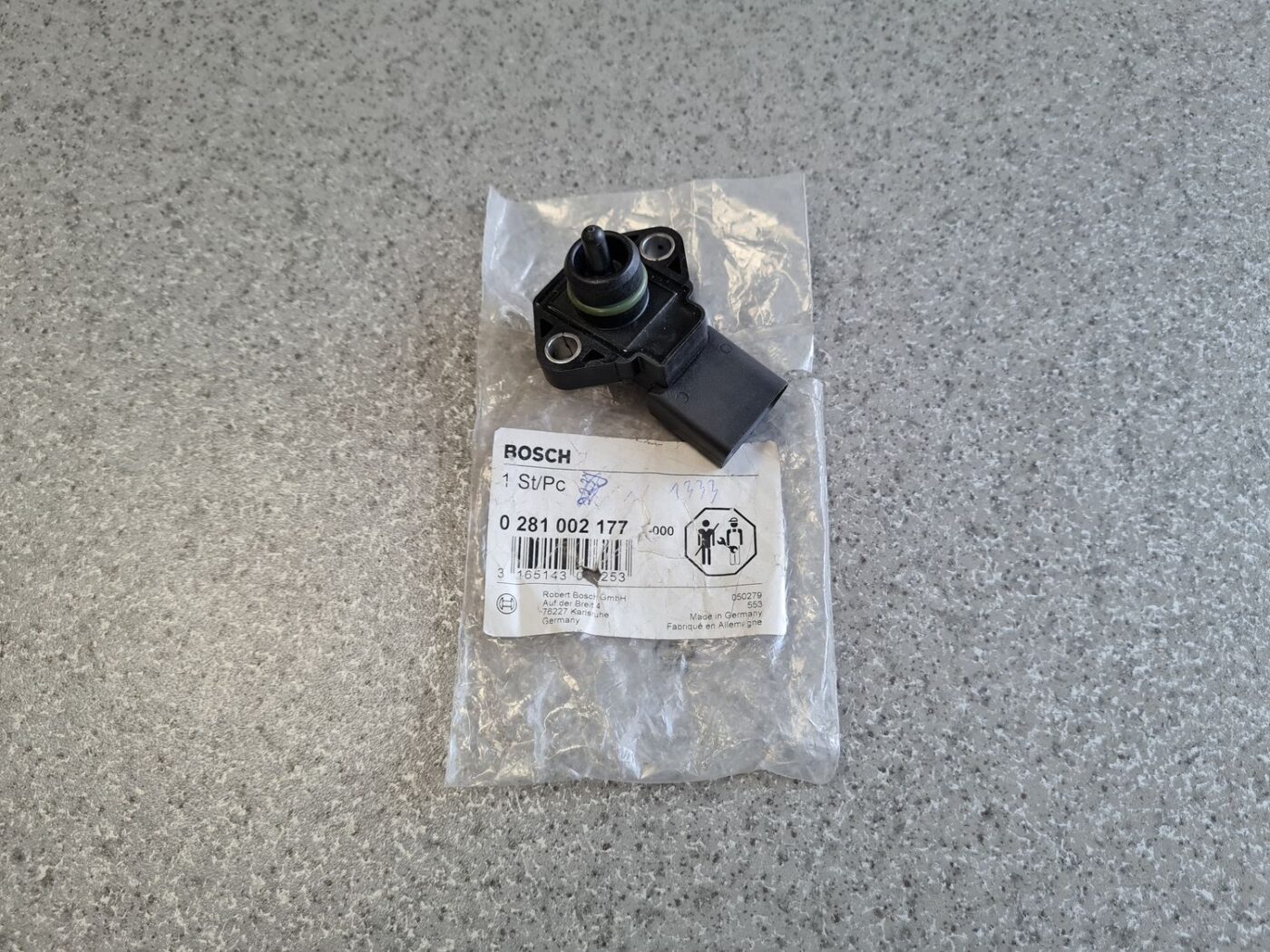 Ieplūdes kolektora spiediena devējs priekš 1 Ieplūdes kolektora spiediena devējs priekš