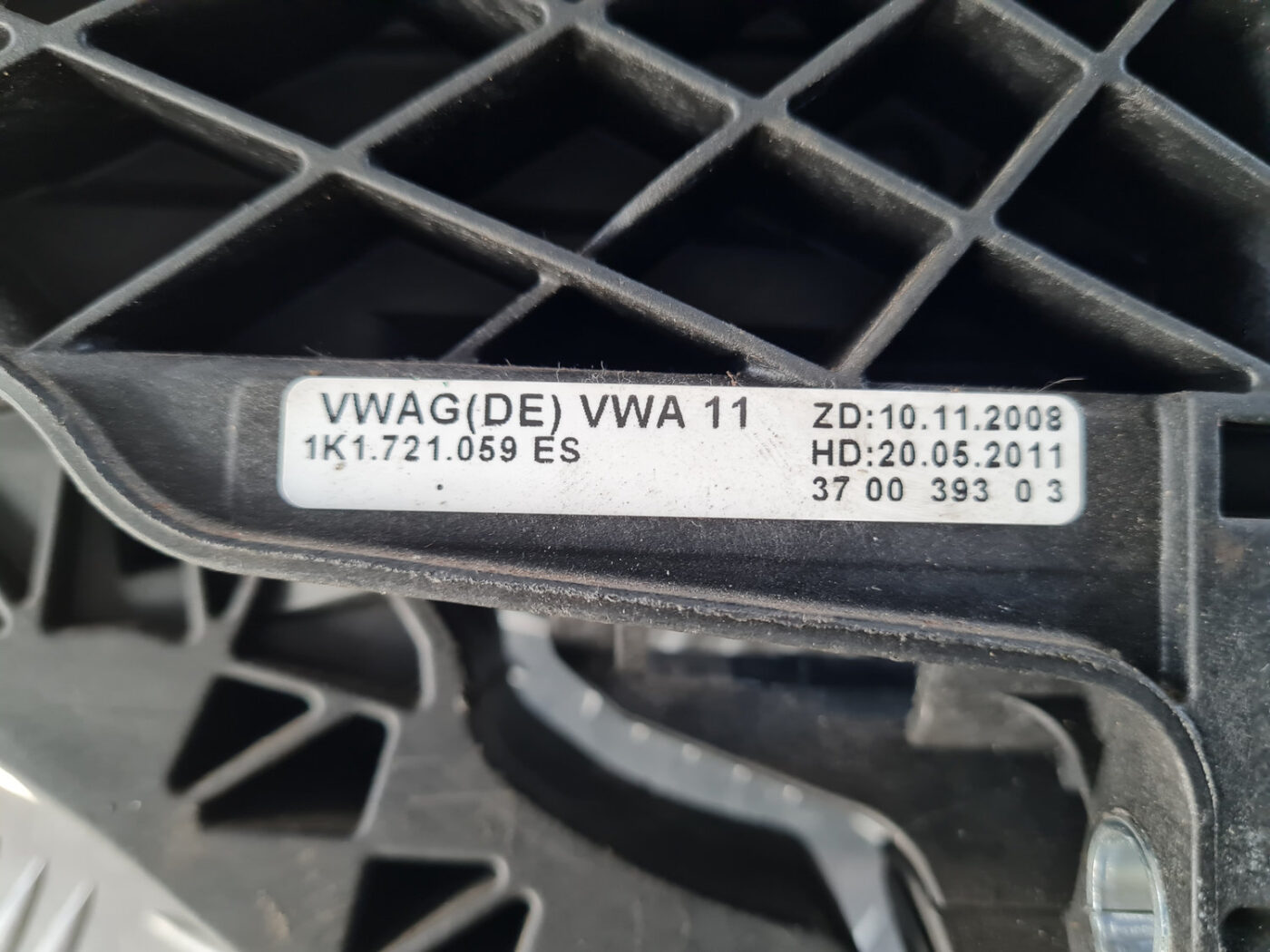 Sajūga pedālis priekš VW GOLF 6 2011 5 Sajūga pedālis priekš VW GOLF 6 2011