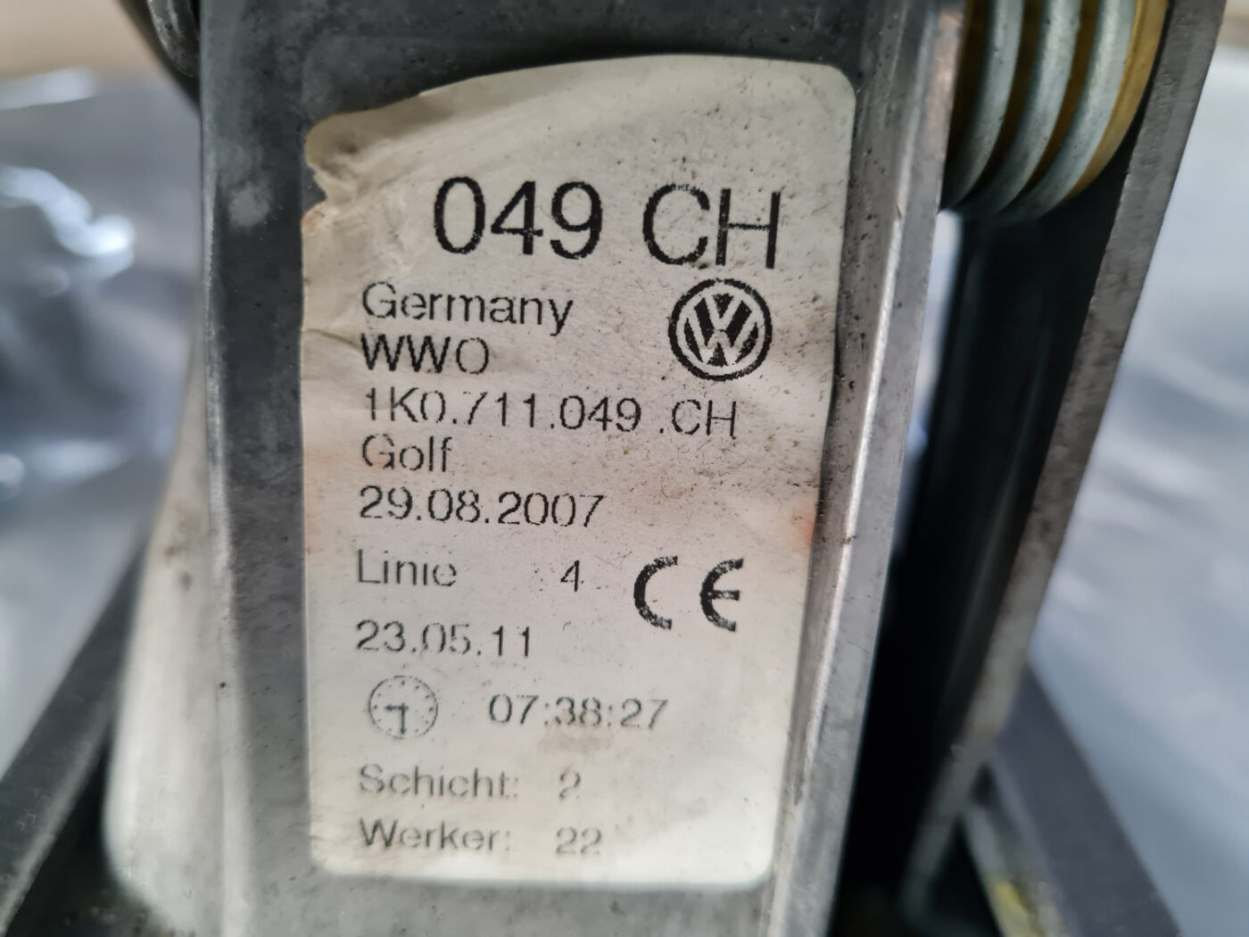 Ātrumu pārslēgšanas slēdzis priekš VW GOLF 6 2011 9 Ātrumu pārslēgšanas slēdzis priekš VW GOLF 6 2011